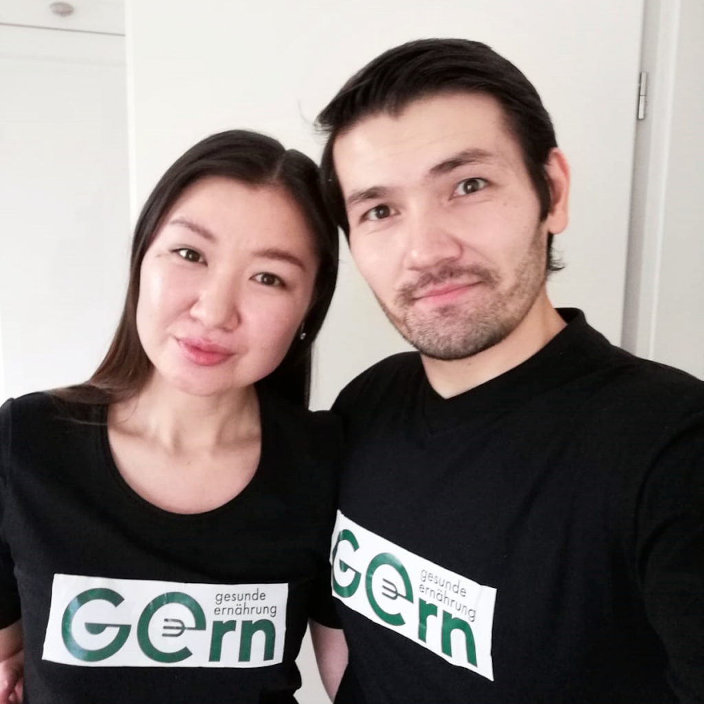 Die Gründer von GErn: Tolganay und Ruslan Barwich