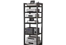 HDYZJQ HiFi Rack Rollwagen: Vielseitiges Medienregal mit sechs Etagen und mobiler Flexibilität HDYZJQ HiFi Rack Rollwagen für Audiogeräte, 5, 6, 7, 8 Etagen, Schwarz – Medienregal für Radio – Stereoanlage – TV-Box – Kabelbox – WLAN-Router – Stereoschrank aus Holz(W60cm-6 Tier)