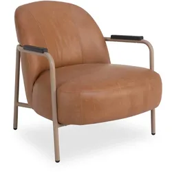Sessel HARPER MATOUR (BHT 75x77x79 cm) - Bezug: Lederlook - BHT 75x77x79 cm